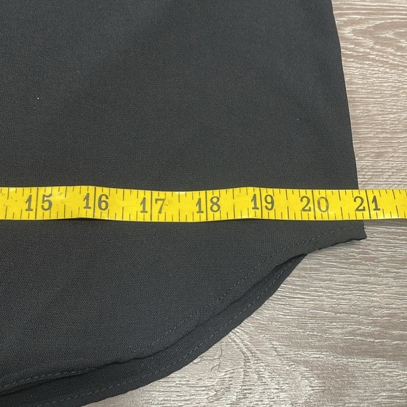 Adrienne Vittadini Long Sleeve Chiffon Blouse Black with White Trim M - Picture 11 of 16